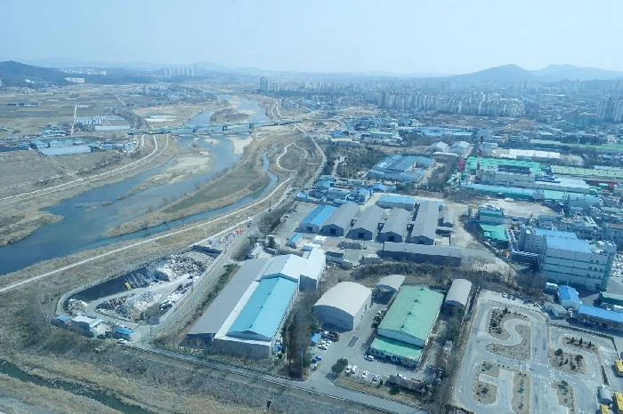 아산그린타워에서 내려다본 아산의 풍경