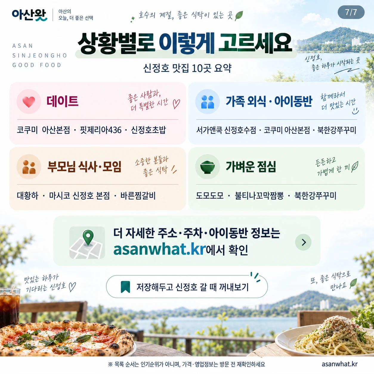 상황별로 이렇게 고르세요 안내 카드 이미지
