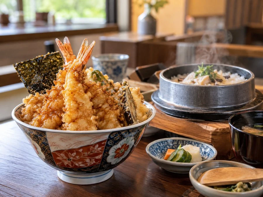 도모도모 메뉴를 표현한 AI 예시 이미지 · 실제 음식·매장 사진이 아닙니다